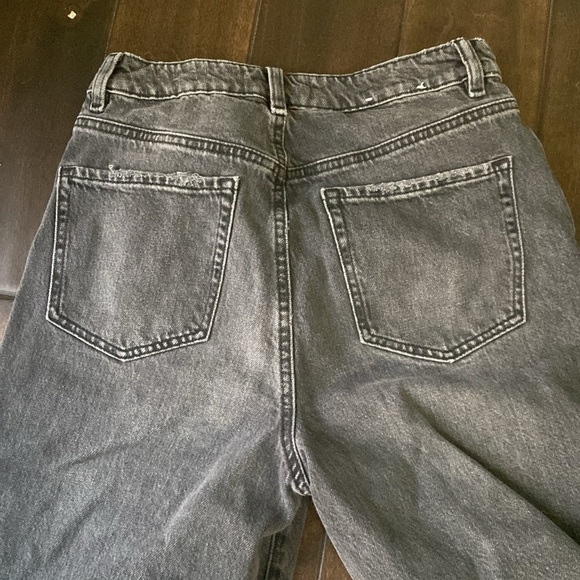 Garage Denim wide leg black jeans size 27 distressed - Picture 6 of 6